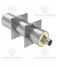 Элемент щитовой неподвижной электроизолированной опоры для трубопроводов в ППМ изоляции НО Э ППМИ